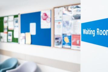 GP practice waiting room 