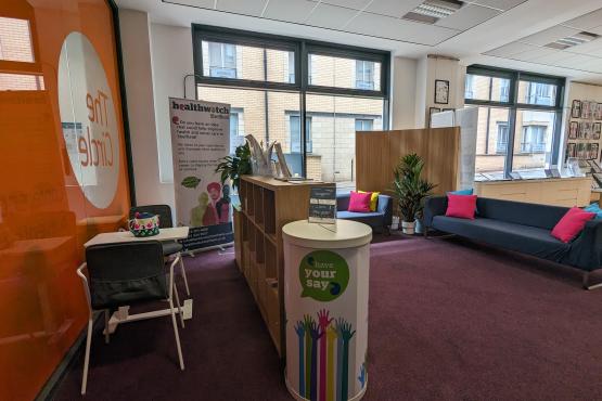 Photo of the Healthwatch drop-in hub