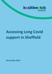 Front cover: Accessing Long Covid support in Sheffield